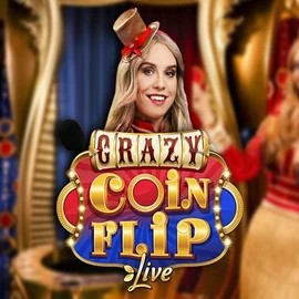 Crazy Coin Flip game by Evolution – logo hosted on Rollxo Casino