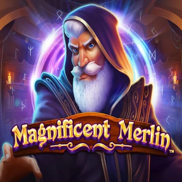 Slots logo of Magnificent Merlin from Greentube at Rollxo Casino