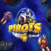 Pirots 4 game by ELK Studios – logo hosted on Rollxo Casino